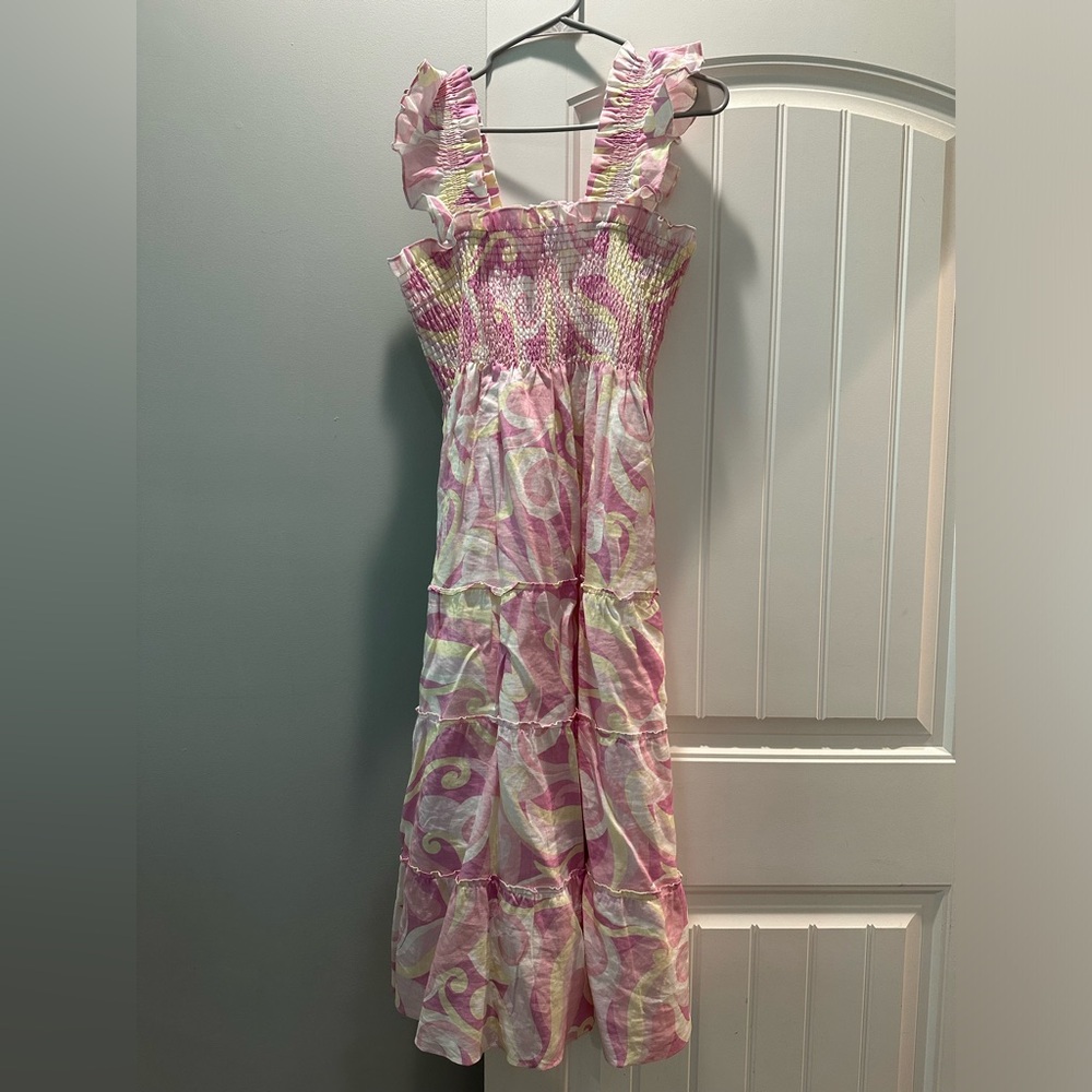 Hill House nap dress candy kaleidoscope rare/sold out print size large